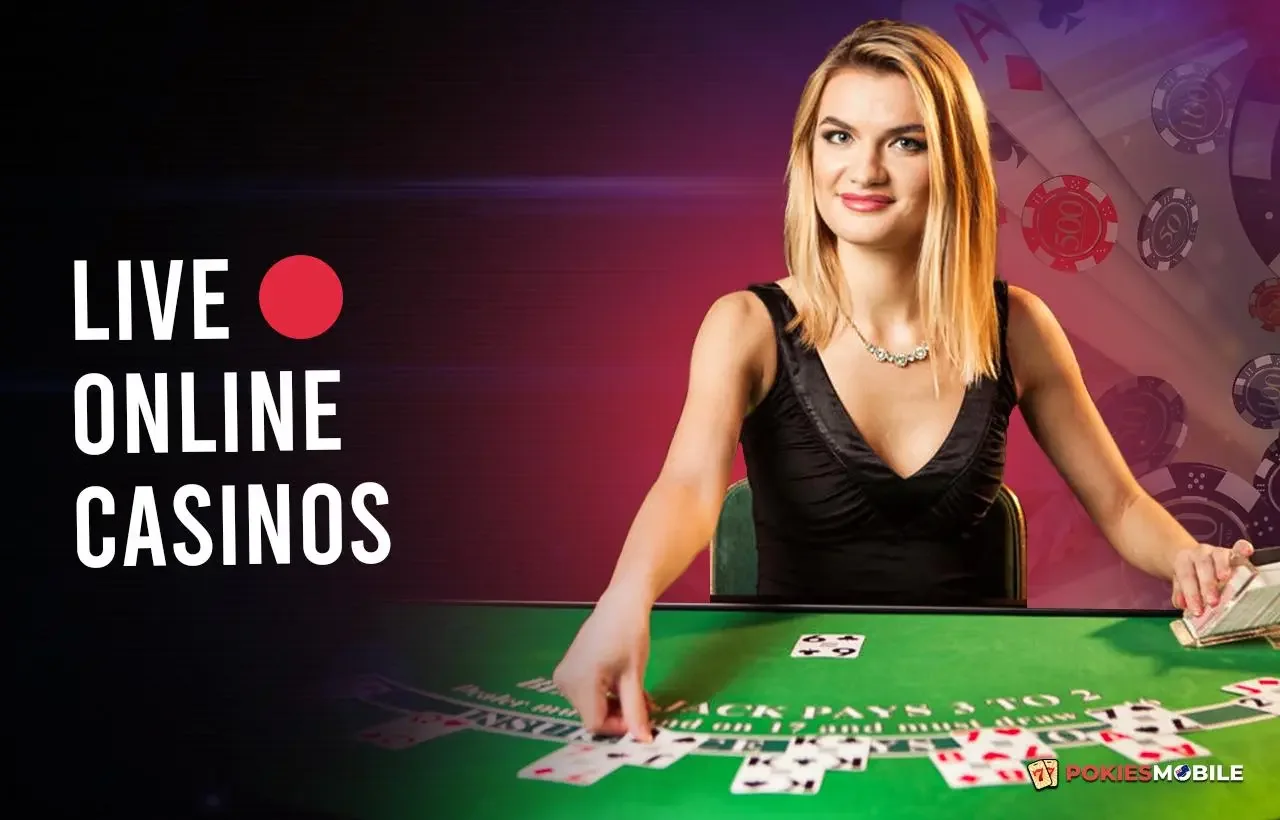 Tampilan ruang kasino live dengan meja dealer LOGAM777